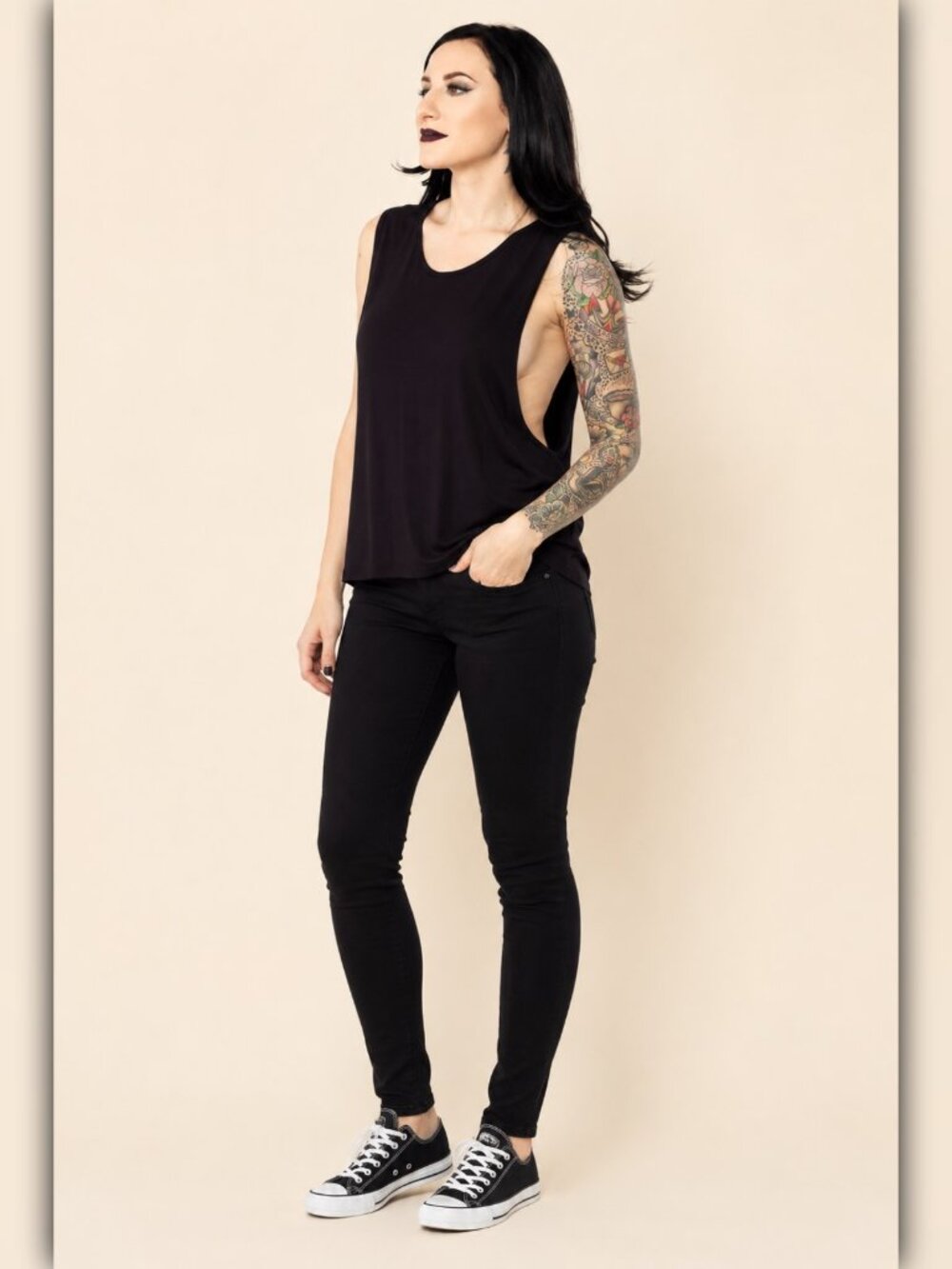 A639 • Black Soft Knit Tank Top